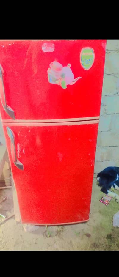 red color 2door fridge used condition Colling condition A-1