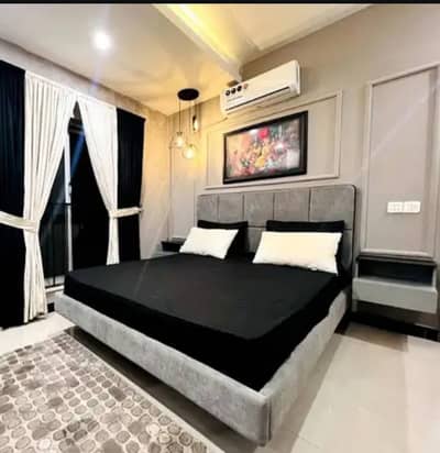 Par Day and short Time One and Two BeD Room appaertment Available Bahria Town Phase 4 and 6 Empire Heights 2 family apartment any time available