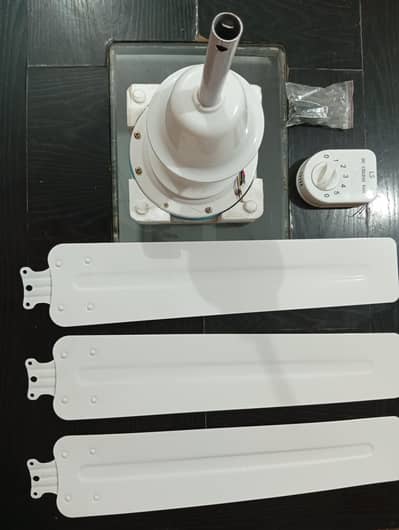  New 12V DC Ceiling Fan with Regulator – 30W (Unused) 