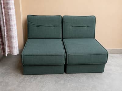 Comfortable 2-Seater Fabric Sofa | Premium Quality |Good Condition