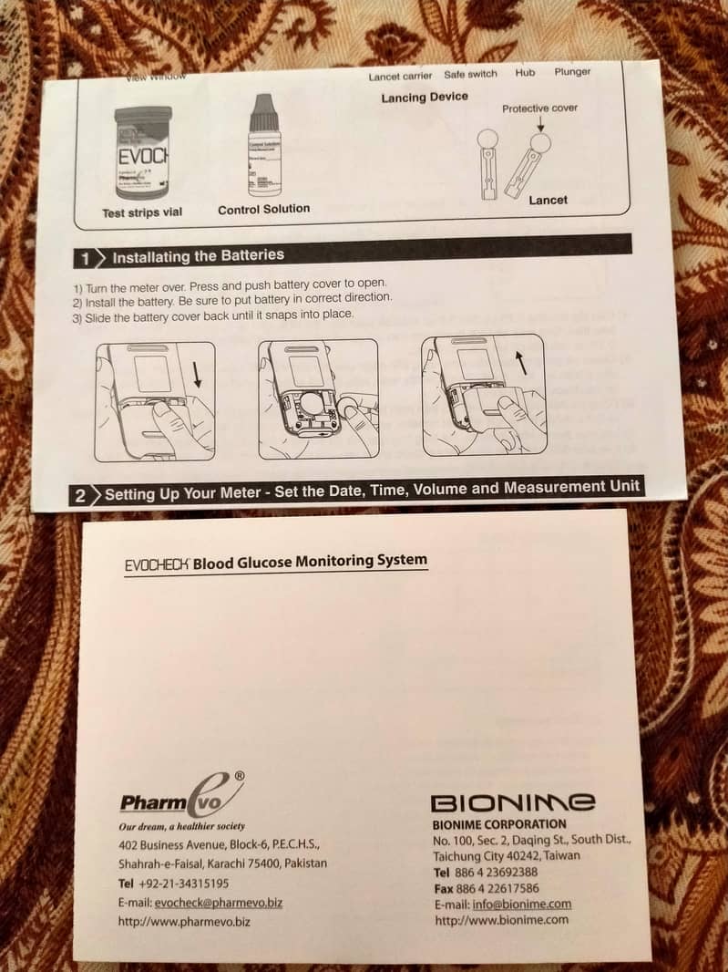 EvoCheck Glucometer 6