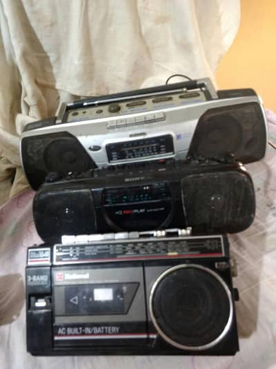sony + National +  aiwa  japani  tapes radio & casstte