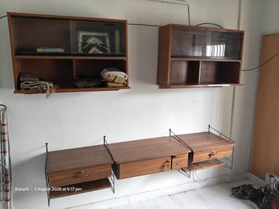 Wooden Shelves and Wall Mounted Tables