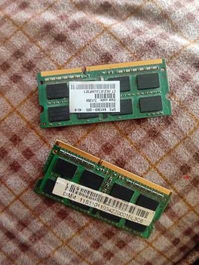 labtop ram 4 gb 2pcs