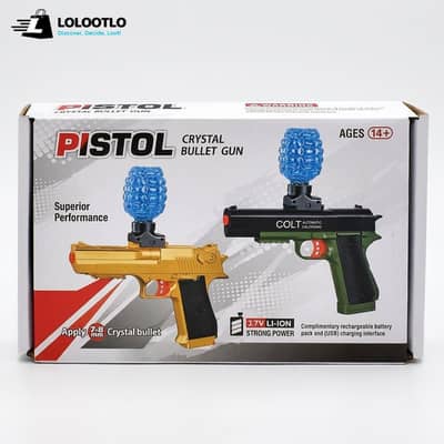 Kids Rechargeable Crystal Gel Ball Blaster Shooting Gun