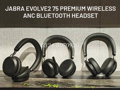 JABRA EVOLVE2 75 PREMIUM WIRELESS ANC HEADSET - USB C Rechargeable