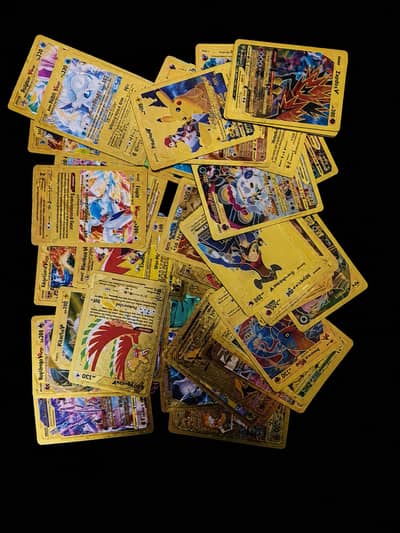 golden pokemon cards (50+)