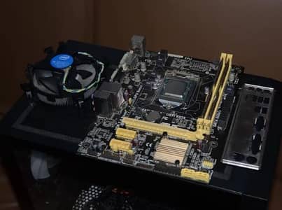 Pc parts Motherboard Ram and Processor and SSD