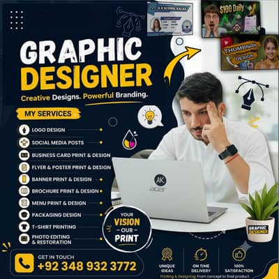 Professional Graphic Designer | YouTube Thumbnails & Student ID Cards