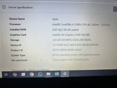 Lenovo Thinkpad T450 Touch Screen