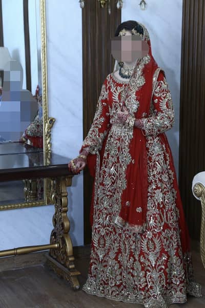 Red Bridal lehenga