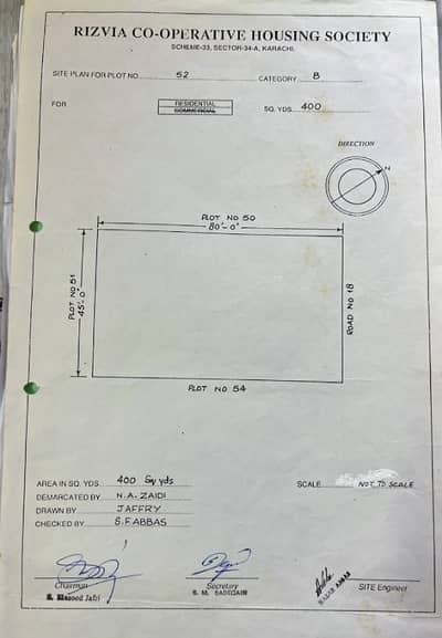 400 Sq Yards Plot Available For Sale