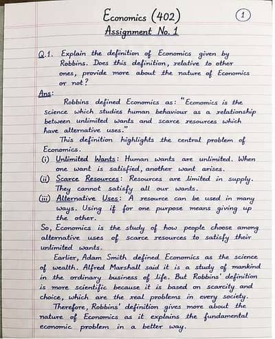 AIOU Solved Assignments | Word, PDF & Handwritten Available