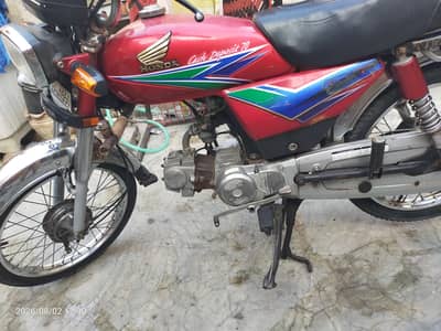 Honda CD 70 bike 2013 Bio matric on the sport