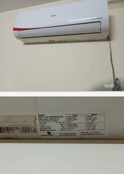 Haier DC Inverter AC 1 Ton – Used | Good Cooling | Fully Working