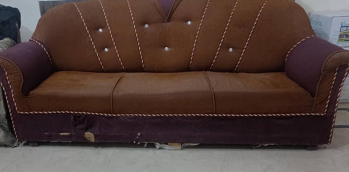 3 seater sofa with 2 single sofas 1