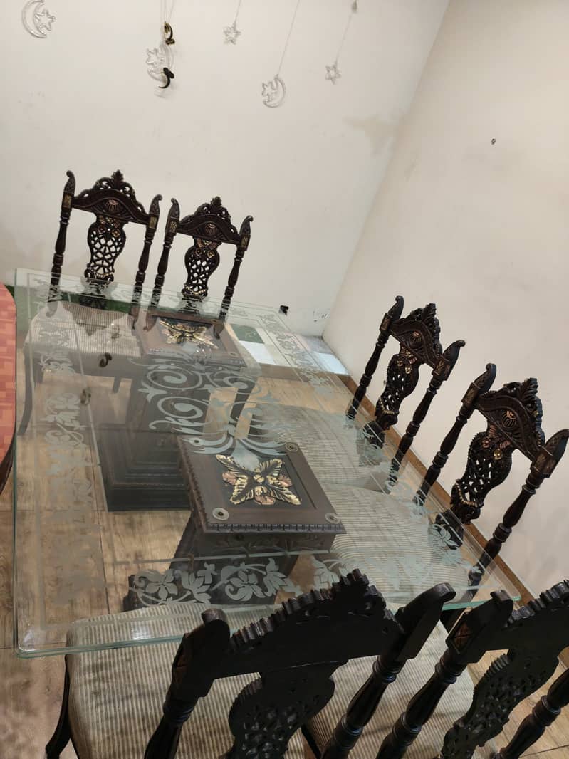 Wood  Dining set 1