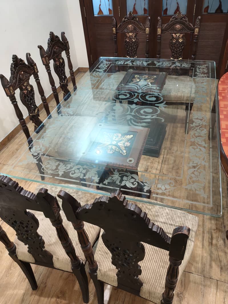 Wood  Dining set 2