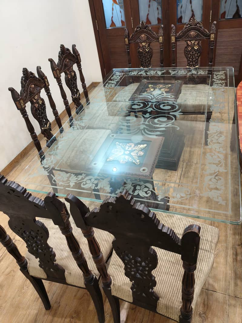 Wood  Dining set 4