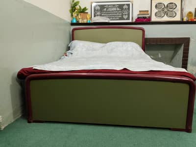 Wooden Double Bed Complete Set