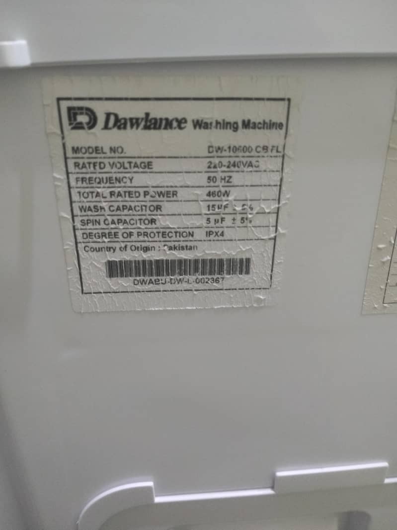 Dawlaince model 10600 7