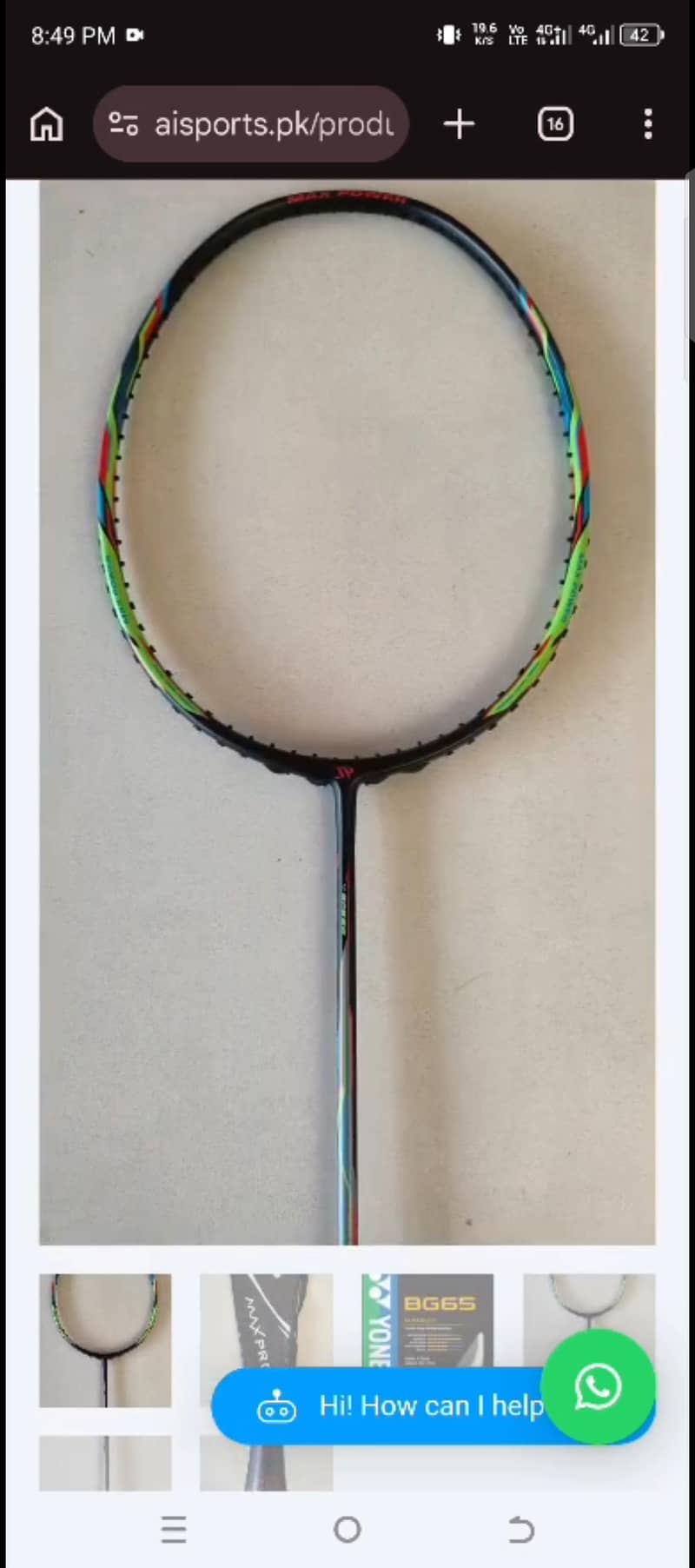 Maxpro racket 1