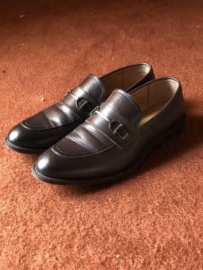 Hush Puppies Horse Bit Loafers | Dual tone Dark Brown