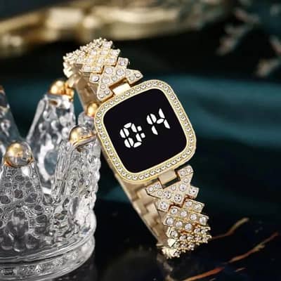 women square digital watch for women