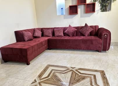 Six seater L shape sofa
