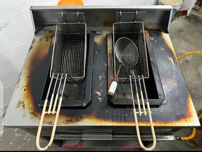 Double fryer set