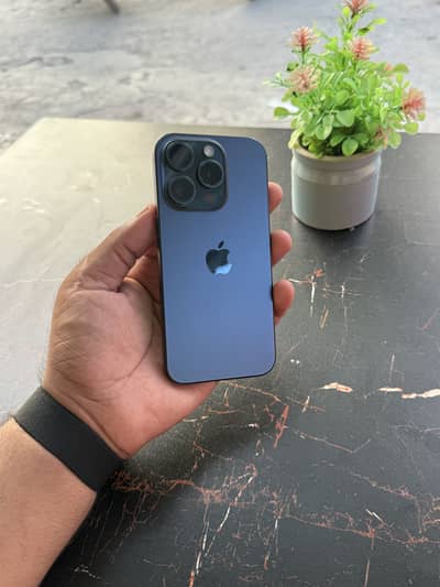 Apple iPhone 15 Pro jv blue 128gb battery 90 10/9 all okay water pack