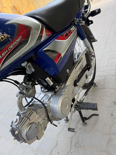 Honda CD 70.2026 blue Sticker