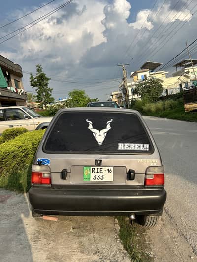 Suzuki Mehran 2016 (333 Number Plate)