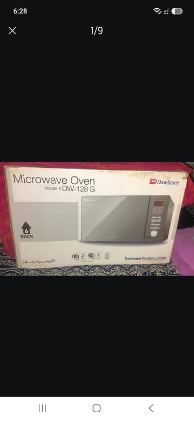 Dawlance DW-128G. Microwave oven-brand new