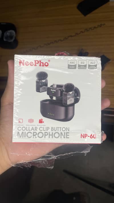 NeePho NP-60 Wireless Collar Clip Microphone | Brand New & Sealed
