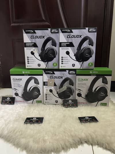 Hyper x cloud branded gaming headsets