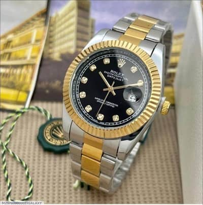 Men's Luxury Datejust Watch - Two Tone Gold Silver Stainless Steel