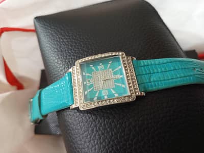 Vintage StudioTime STD 31393W Base Metal Bazel Cyan