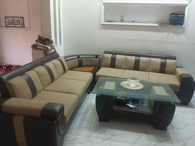sofa l shape with table