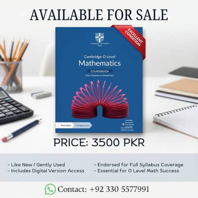 Cambridge O level Mathematics Course Book for sale