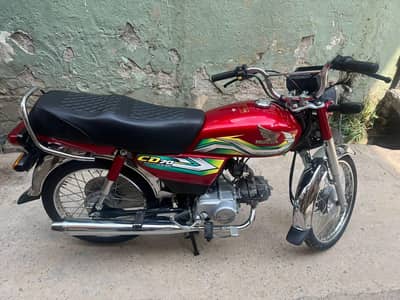Honda CD 70 cc model 2023 only WhatsApp 03=09=66=98=0=90