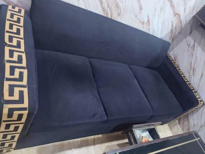 3 Seater Sofa Set with Matching Center Table – Good Condition