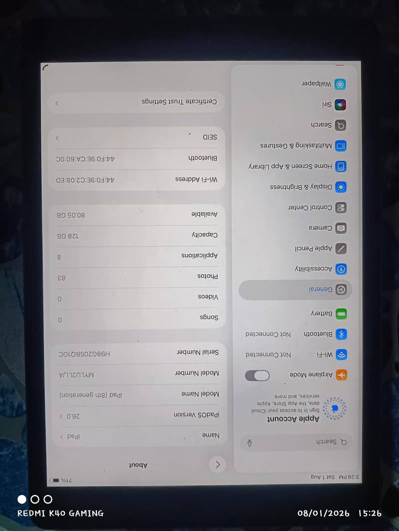 iPad 8th generation 1