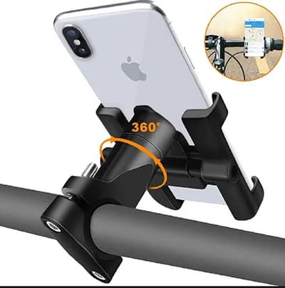 Universal Bike Mobile Stand Metal Body 360 Degree Rotating