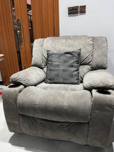 SLIGHTLY USED RECLINER AND SOFA FOR SALE