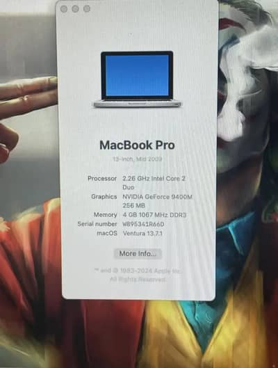 MacBook pro 2009 for exchange and sale