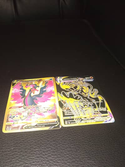 two Pokémon cards