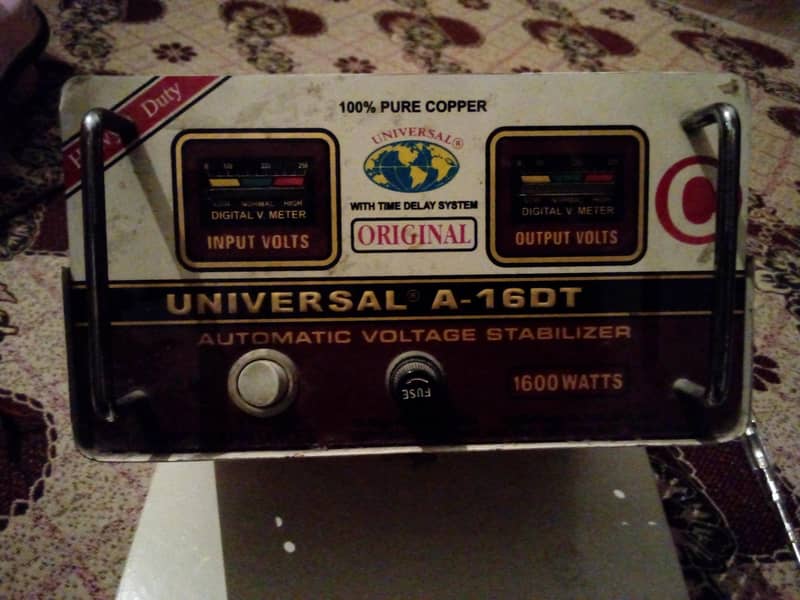 universal automatic stabilizer 1600 watts 1