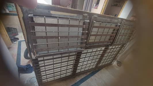 2 Iron windows with glass of sale