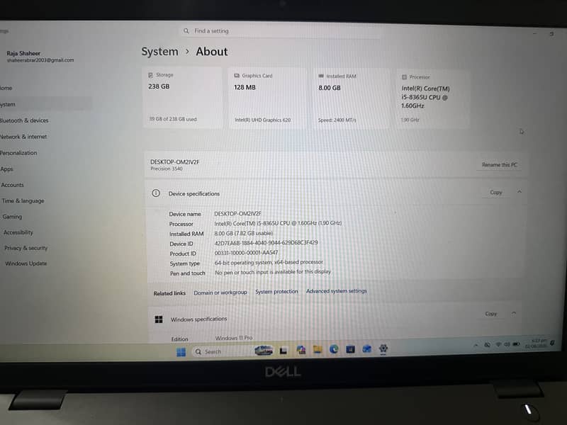 Dell Precision 3540 3